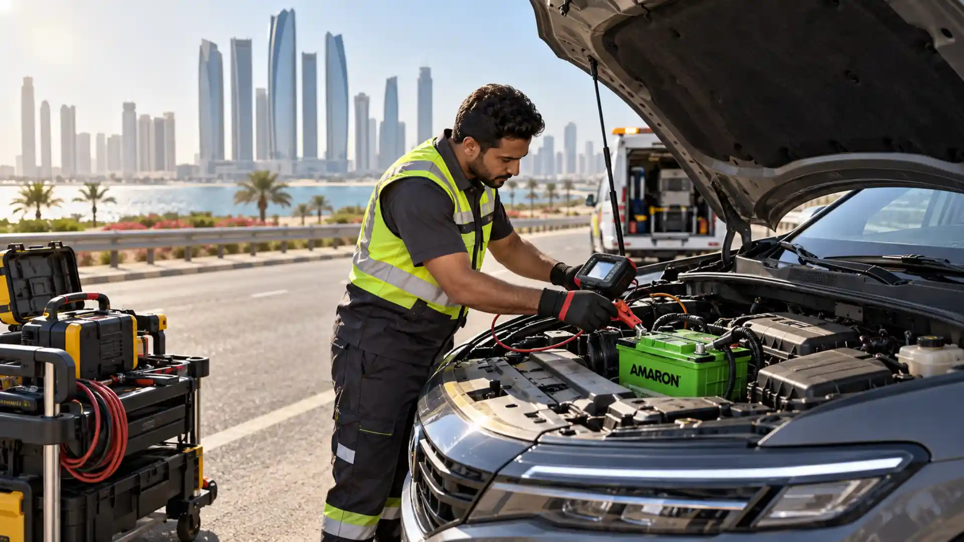Amaron Battery Roadside Assistance in Abu Dhabi