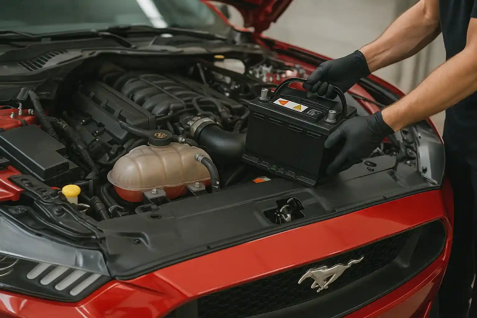 Mustang battery replacement